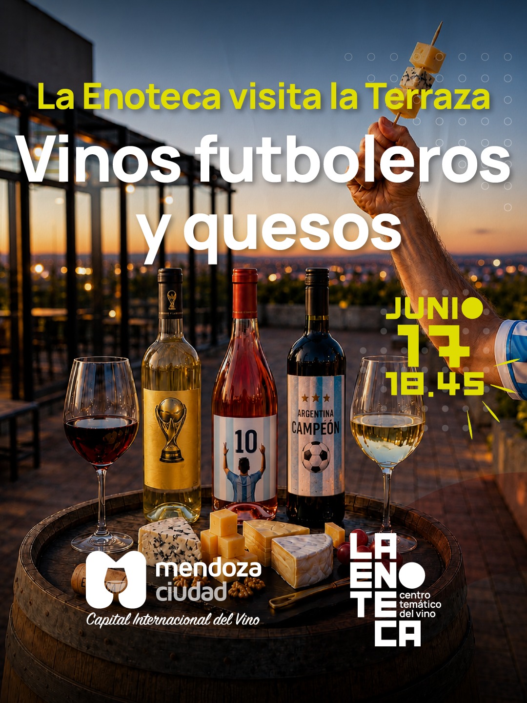 Vinos y quesos en la previa del Mundial